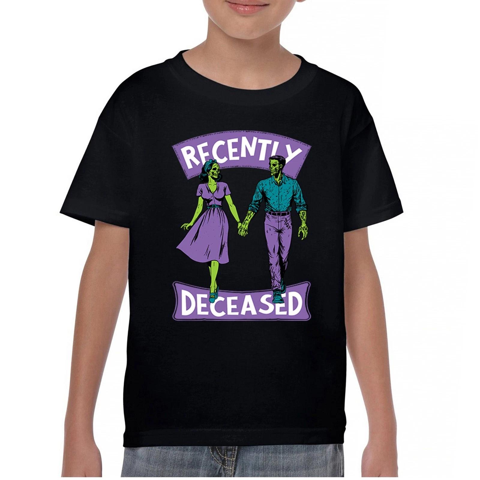 

Recently Deceased Youth kids boys T-Shirt Spooky Halloween Trick or Treat Zombie Kids 110