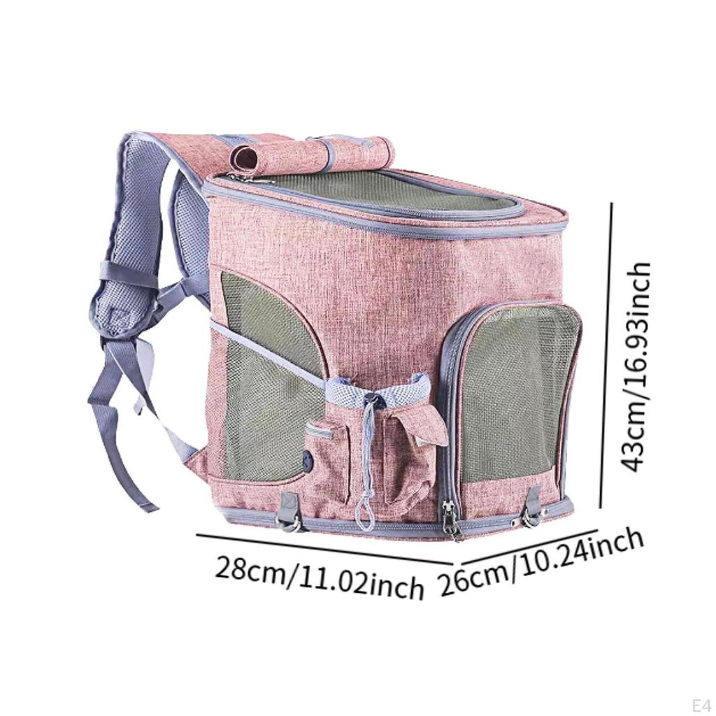 Mesh Pets Backpack Carrying Bag Breathable Soft Cat Pet Travel for Hiking