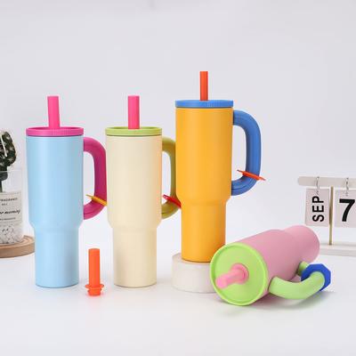 40oz Motorcycle Water Cup Holder Women's Office Coffee Mug Portable Outdoor Handheld Thermal Insulated Water Cup