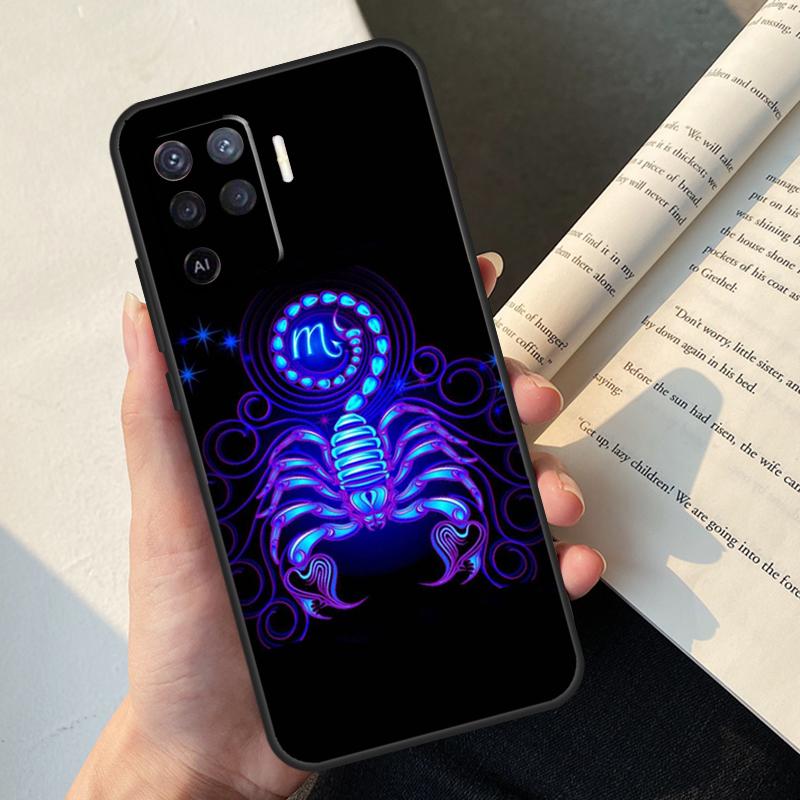 Zwölf Sternbilder Hülle Für Oppo A80 A60 A40 A78 A38 A18 A98 A58 A96 A76 A16 A94 A74 A54 A15 A17 A57 A77 A5 Pro