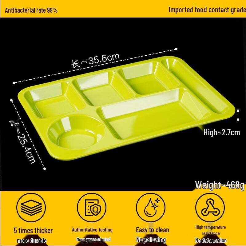 Commercial Melamine Divided Lunch Tray