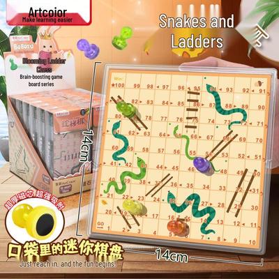 Portable Magnetic Chinese Checkers and Chess Combo: Foldable Five-in-a-Row Strategy Game for Students