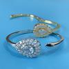 Water Drop Zircon Open-ended Women's Bracelet, Fashionable, Simple and High-end Bracelet