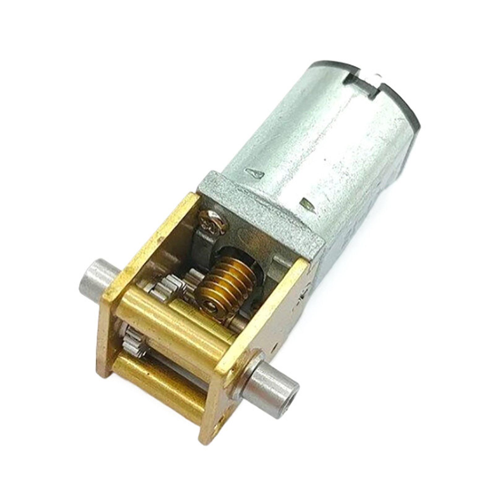 

Double Shaft Gear Motor 3.7V High Torque Worm Full Metal Gear Box Reduction Motor Replacement for Automation Project