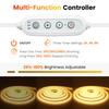220V Dimmable Switch COB LED Strip With Dimmer Kit 288LEDs/M Waterproof 3000K 4000K 6000K Flexible Neon Light Kitchen Room Decor