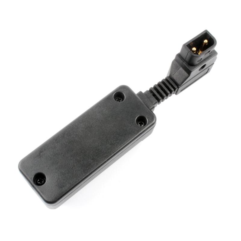 Portable Camera Power Distributor D-tap Camera Power Splitter Supports 4 Devices Simultaneous Charging Black