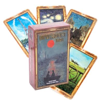 Impressionist Tarot Deck Leisure Party Table Game B Fortune-telling Prophecy Oracle Cards With Guide Book
