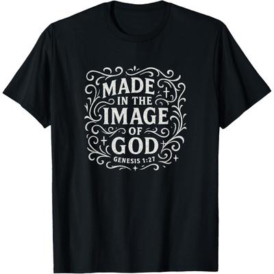 Genesis 1_27 Christian Themed Bible Verse T-Shirt