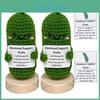 Handmade Crocheted Funny Cucumber And Potato Woolen Expression Gift Set