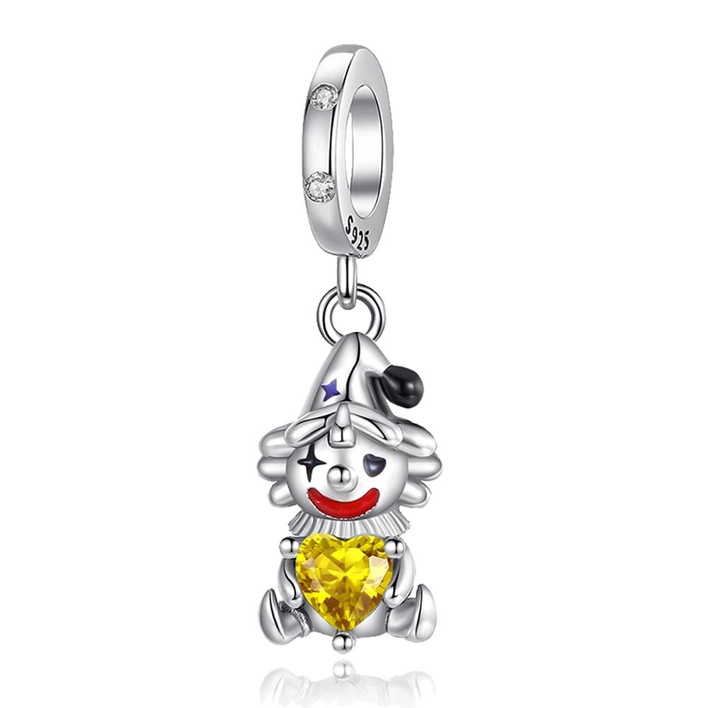 

Ahthen copper Bead Charms Clown Dangle Charm fit Snake Chain Bracelets Necklaces for Women Jewellery Making High Quality