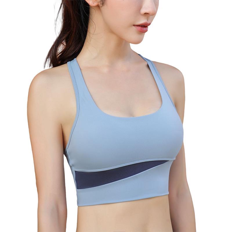 Женский спортивный комплект: бюстгальтер с цветовыми блоками и леггинсы для йоги с высокой талией Medium