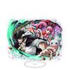 Stand Acrilico Grande Ornamenti Cartone Animato Pirata Luffy Sauron Espositore da Tavolo Spettacolo di Fumetti Vendita All'Ingrosso Consegna