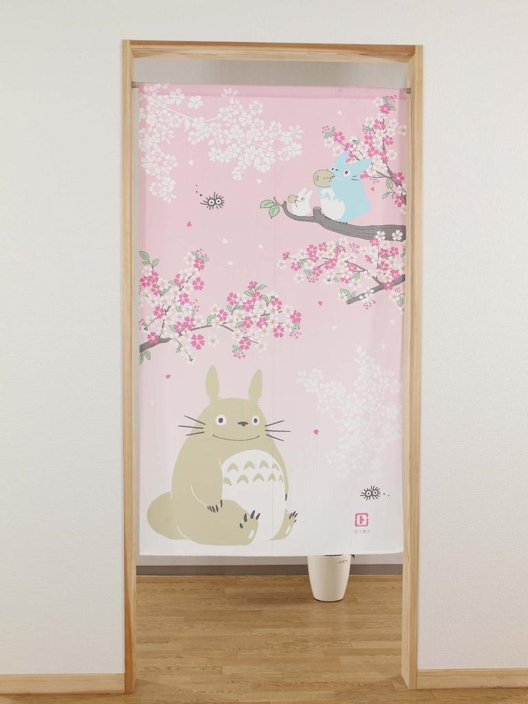 Narumikk Noren Sakura 85 X 150 Curtain, Totoro, Dance, Size Cm, 10-316