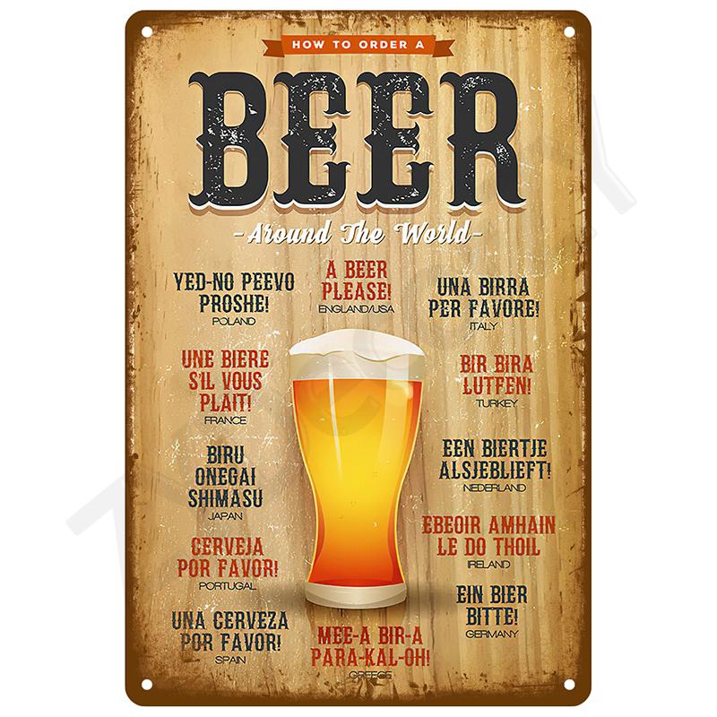 Metal Signs Vintage Metal Plates Posters Retro Wall Art Bar Accessories Mancave Tin Sign Room Luxury Home Decor Item Decorations