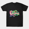 Men Black Print T-shirt Raptor Echo No-Cut Transfer Paper Print Cotton Tshirt