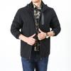 Spring and Autumn New Style Velvet Thickened Warm Stretch Jacket Men's Outdoor Four-sided Elastic Quick-drying Breathable Jacket