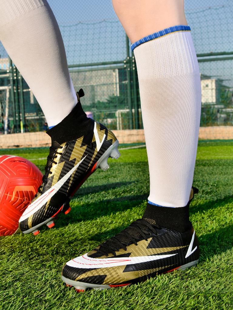 Pantofi de fotbal cu ghete înalte pentru bărbați și femei, unghii rupte, crampoane, copii, tineret, studenți, pantofi de antrenament profesionali pentru adulți