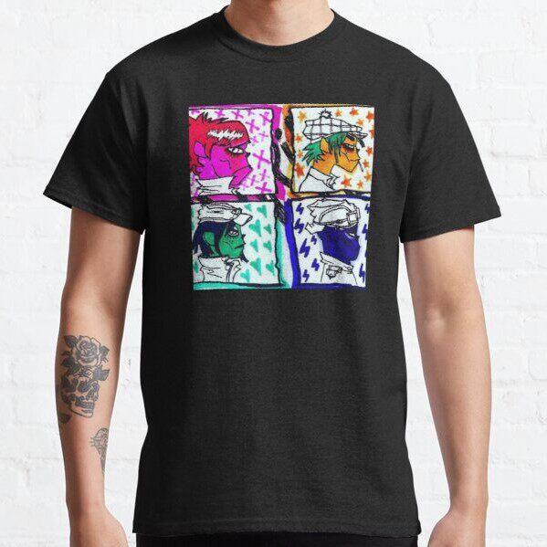 2026 Harajuku Anime Shirt Gorillaz Adult Great Quality Tshirt Graphic Tshirt Highend Luxury Unisex Style Both Of Unisex And Unisex