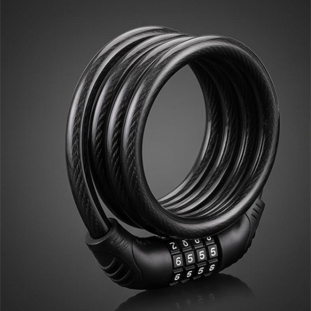 Bike Lock 5-Digit Combination Heavy Duty Anti-Theft Portable Cable Lock - Resettable Personal Code Keyless Bicycle Lock for Mountain Bike Electric