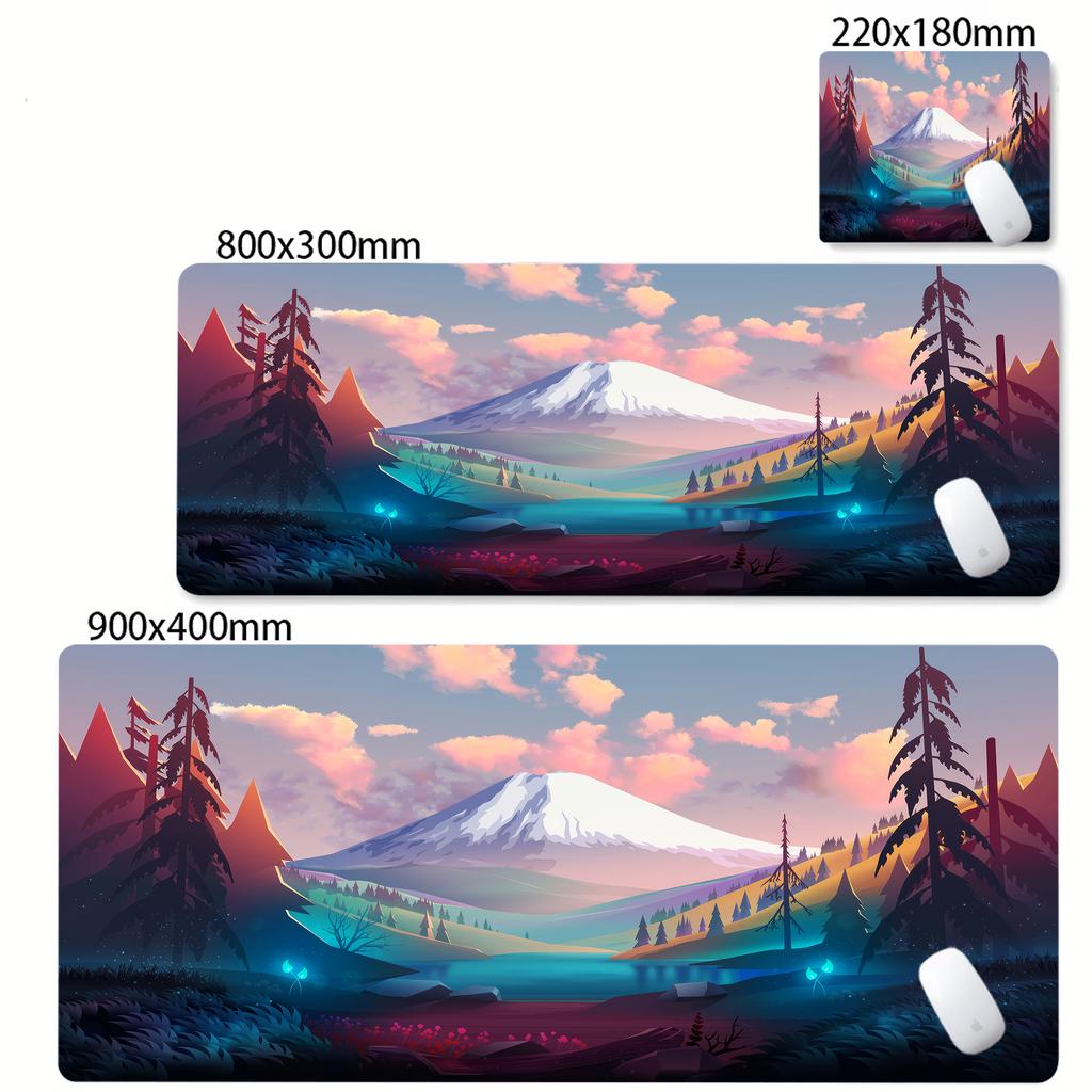 Sunset Landscape Mouse Pad Scenery Nature Mousepad XXL Natural Rubber Desk Mat Fabric Non Slip Rubber Base Desktop Mausepads