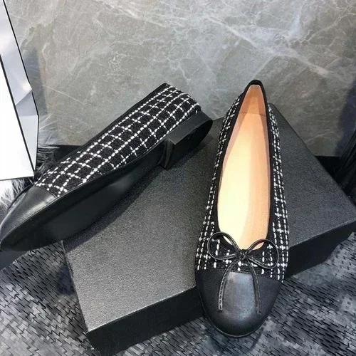 Mode Damen Schuhe 2025 Neue Damen Einzel Schuhe mit runder Spitze