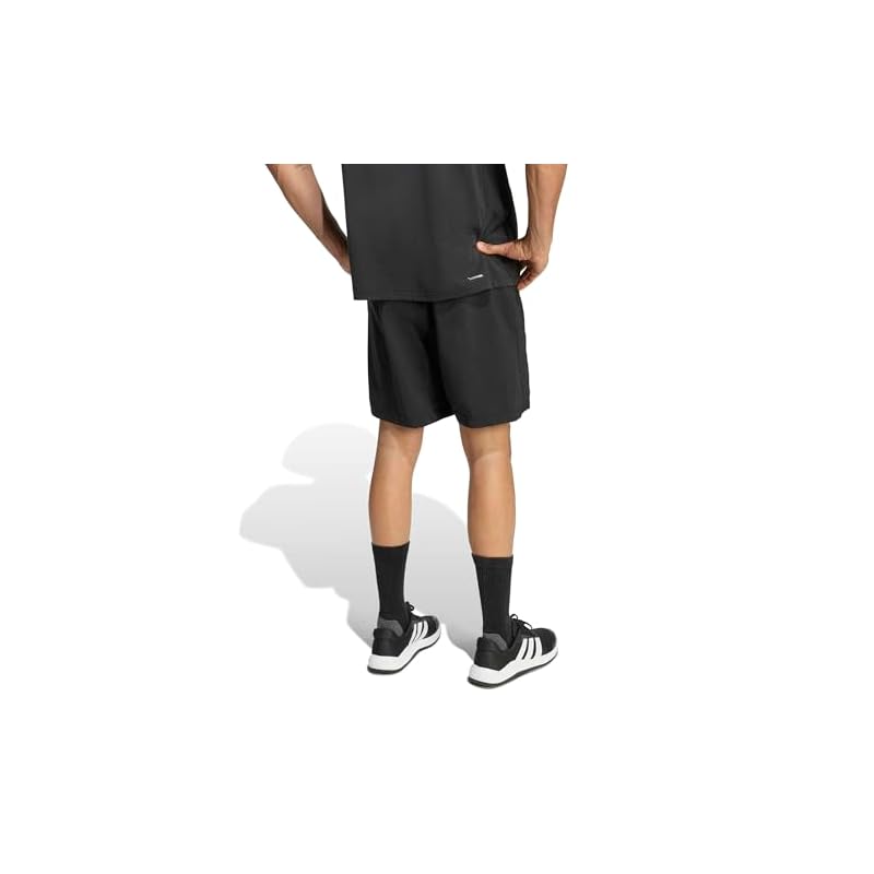 Adidas WO-ES Base Woven Shorts for Men, RK042 Black (KA3549), Size L (7 inches)