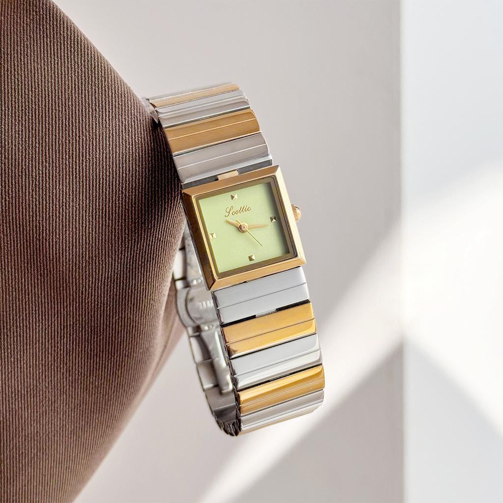 Square Quartz Women Watches Stainless Steel Bracelet Minimalist Vintage Elegant Ladies Dress Wristwatch Female Daily Gift