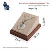 Coffee Oblique Ring Display Set: Trapezoidal Jewelry Holder (3-Piece)