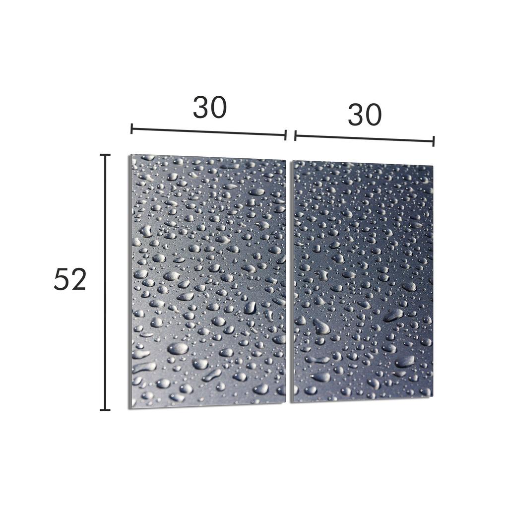 Glass Protective Stovetop Panel 2x30x52 Drops