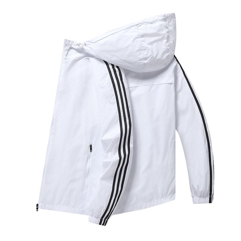 

Мужская тонкая куртка с капюшоном в корейском стиле - весенне-осеннее спортивное повседневное пальто для пар 9XL