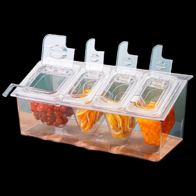 Flip-Lid Condiment Storage Set