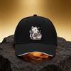 Cute Noodle-Eating Cat Hat, Unisex Printed Baseball Cap Sandwich Brim Sports Cap, Suitable for Daily Commuting and Travel - An E