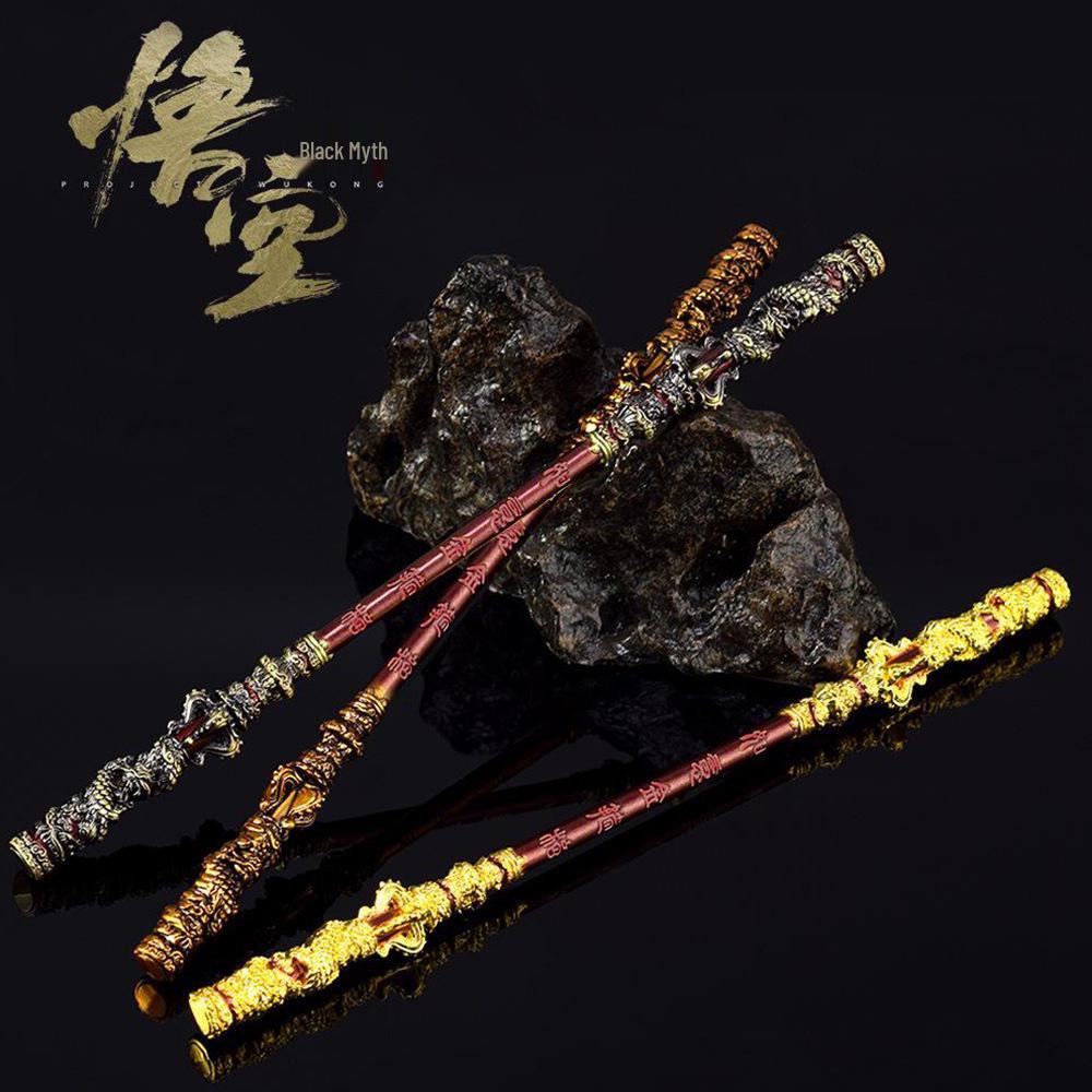 

Black Myth Wukong 1m Ruyi Jingu Bang Metal Ornament Action Figure Ancient Copper 15cm