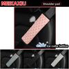 1 New seat belt decoration women's summer breathable ice silk diamond lattice cool comfortable car shoulder cover