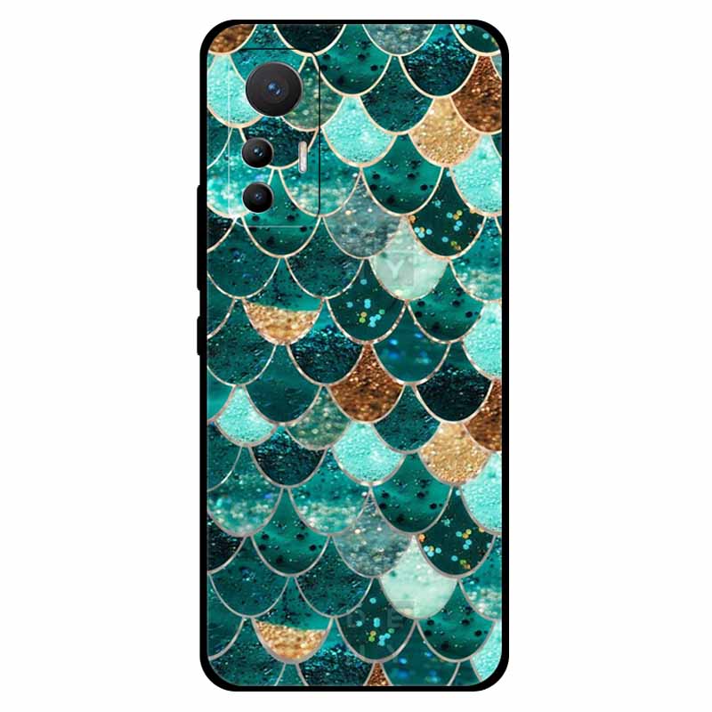 For Xiaomi 12 Lite Case Soft Silicone TPU Space Protective Back Cover For Xiaomi Mi 12 Lite Cases 12lite Printed Marble Shells