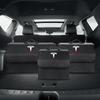 PU Leather Car Trunk Storage Box Automobile Stowing Tidying Box For Tesla Model 3 Model X Y Style Roadster Auto Accessories