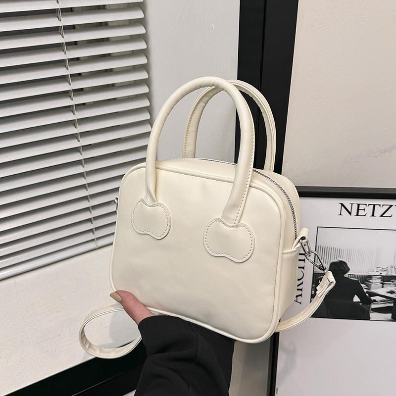 2024 Summer New Korean Fashion Handheld Small Square Bag Women's Commuter Small Bag Simple Single Shoulder Crossbody Bag