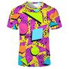 Retro 80s 90s 3D Printed T-Shirts Men Hip Hop Short Sleeve T Shirt Disco Party Costume Oversized Tees Harajuku Y2k Top T Shirts