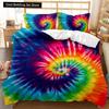 Boho Tie Dye Duvet Cover Set Hippie Bed Sets Blue Purple Colorful Twin Bedding Set Gypsy Queen King Size Polyester Qulit Cover