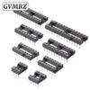 5PCS Round Pin DIP IC Socket Assorted Sizes DIP6 DIP8 DIP14 DIP20 DIP24 Narrow / Wide DIP28 Narrow for PCB DIY Electronics
