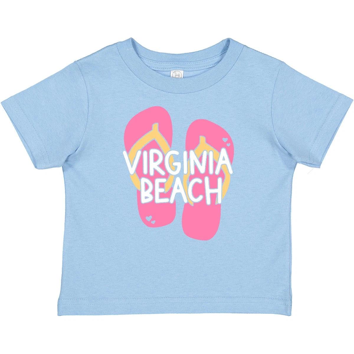 Inktastic Virginia Beach Pink Flip Flops Baby T-Shirt To Beaches Summer Time Day 140