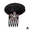 Rhinestone Invisible Fluffy Hair Pad Sponge Clips Puff Up Base Cushion It Hair Bun Head For Wom F0I1