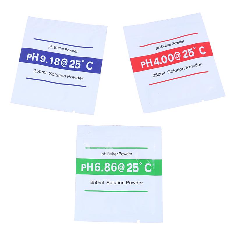 10pcs PH Meter Buffer Solution Powder Calibration Water 4.01//6.86 Test Point