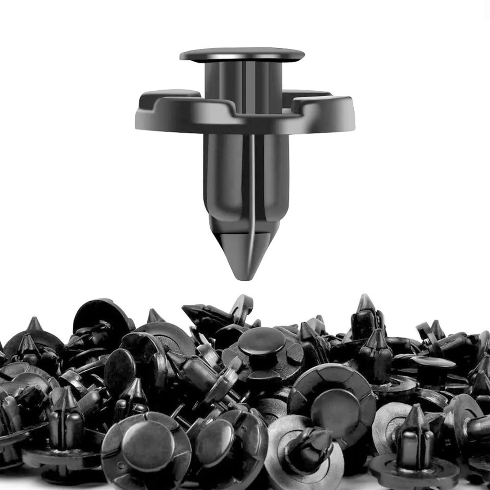 

100 шт. Автомобильные клипсы-пистоны, диаметр отверстия 8 мм, крепежные клипсы, распорные пистоны, клипсы для бампера, крышка