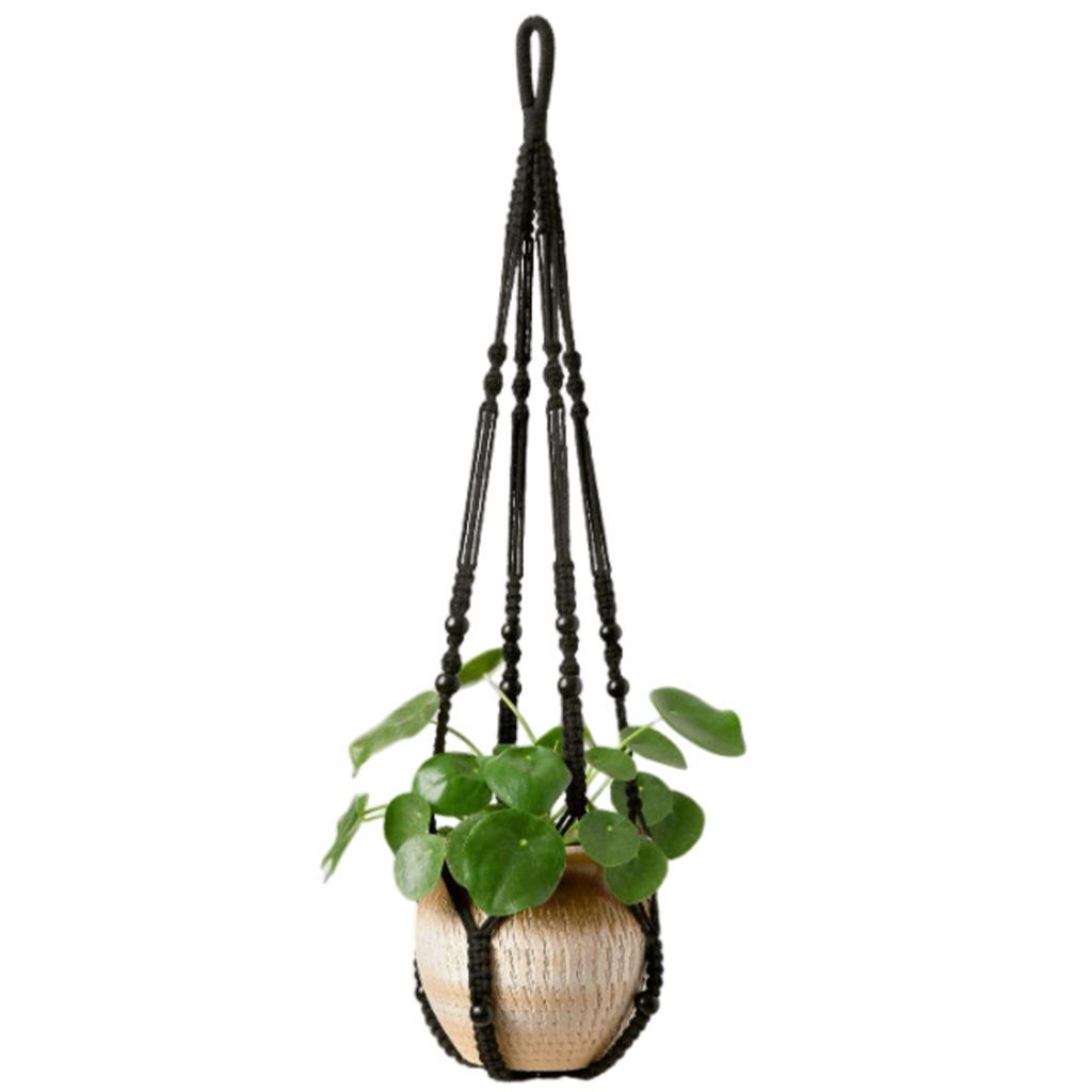 Makramee Pflanzenampeln Handgefertigt Baumwollseil Blumentopfhalter Dekorative Hängepflanzenkorb Wohnzimmer Balkon