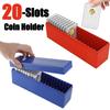 Plastic Coin Slab Storage Box 20-Slot Coin Holder Organizer Case Fits For PCGS Slabs Secure Coin Collection Box For Collectors