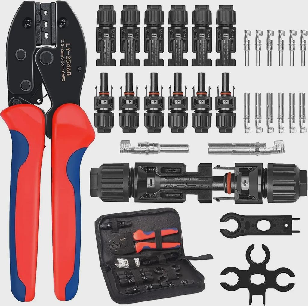 Jingyue MC4 Photovoltaic Crimping Pliers LY-2546B - Cable Connector Terminal Tool