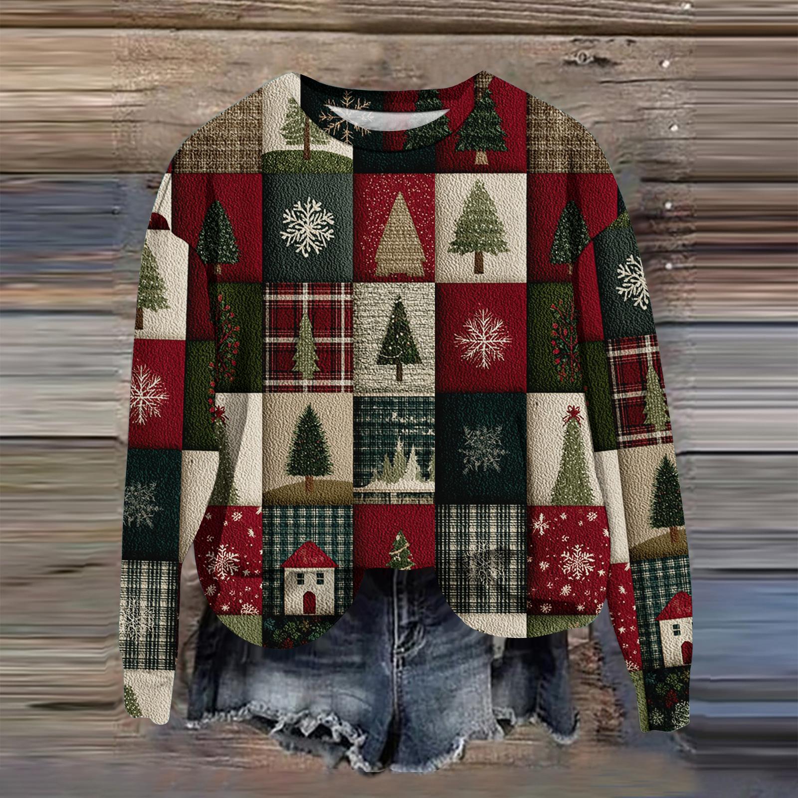 

Женская мода с принтом, длинный рукав, свободный круглый вырез, свитшот, осень XL