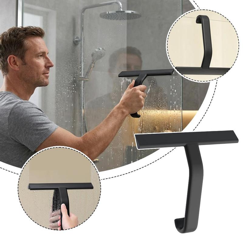 Silicone Squeegee for Bathroom Shower Glass Wiper Window Mirror Matte Shower Scraper Household Car Windshield Cleaning Tool