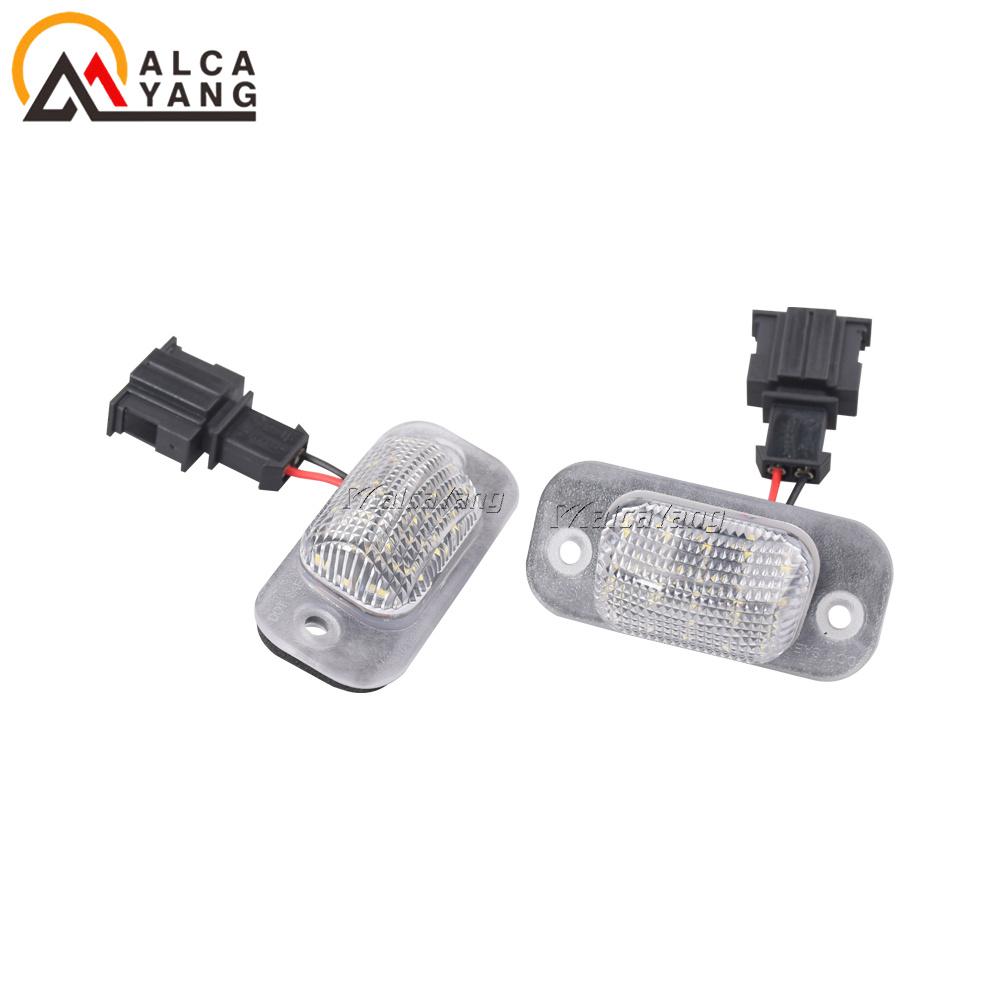 

2Pcs Water Proof LED Number License Plate Lights Lamp for VW Golf Mk3 Polo 3 Cabriolet Seat Ibiza Cordoba Vario 6K Error Free